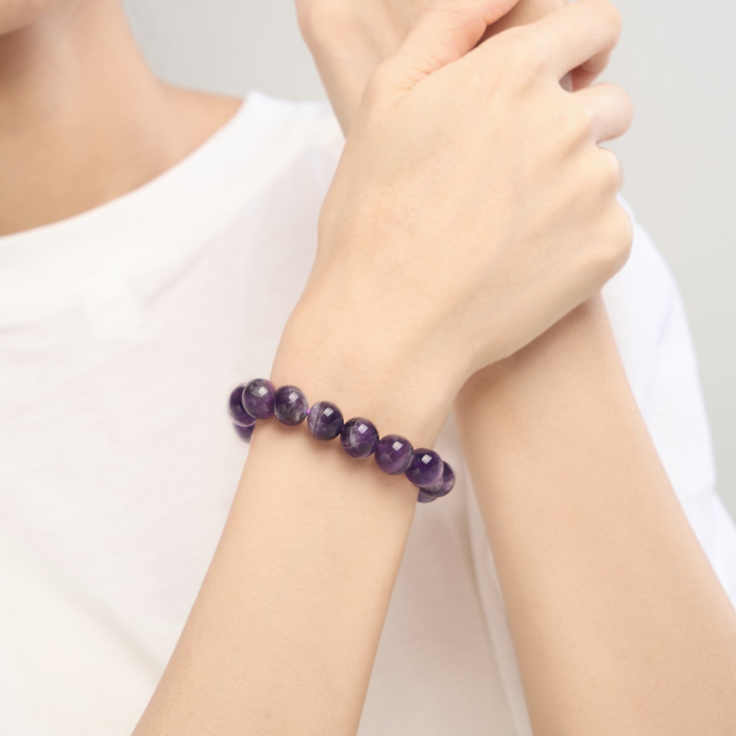 Enchanting Dreamy Amethyst Bracelet - 10mm