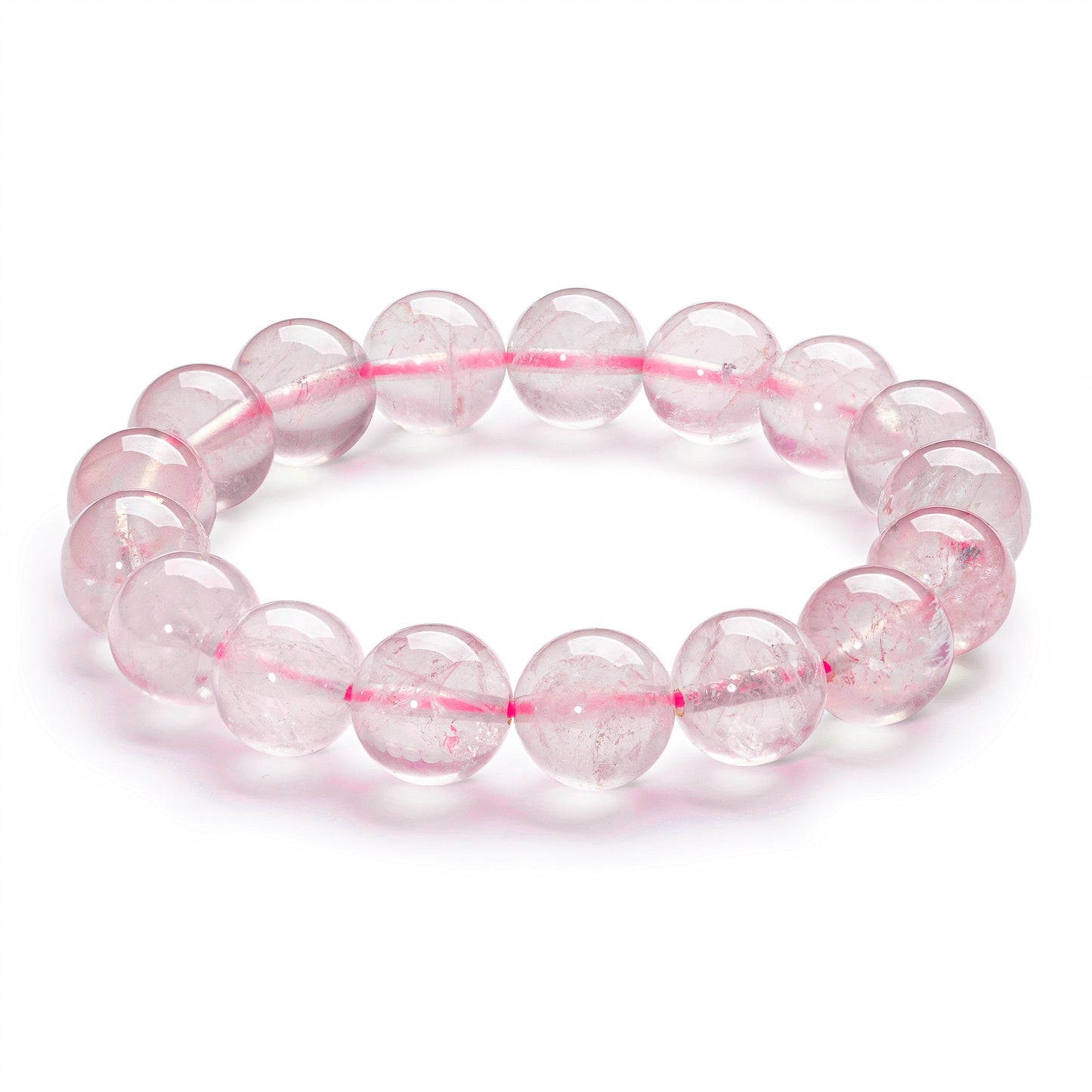 Natural Rose Quartz Bead Bracelet - 10mm